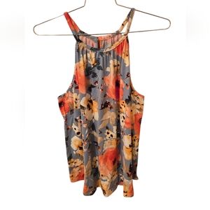 Papermoon Multicolored Tank Top Relaxed Sleeveless Size 1X